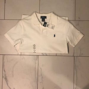 Ralph Lauren Boys 10/12 White Polo